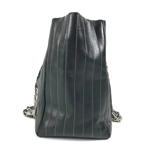 CHANEL CC CC Mark logo stripe Double Chain Shoulder Tote Bag - Picture 10 of 15